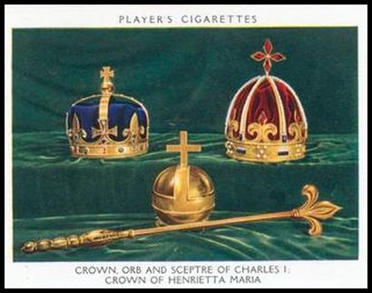 21 Crown, Orb and Sceptre of Charles I and Crown of Queen Henrietta Maria